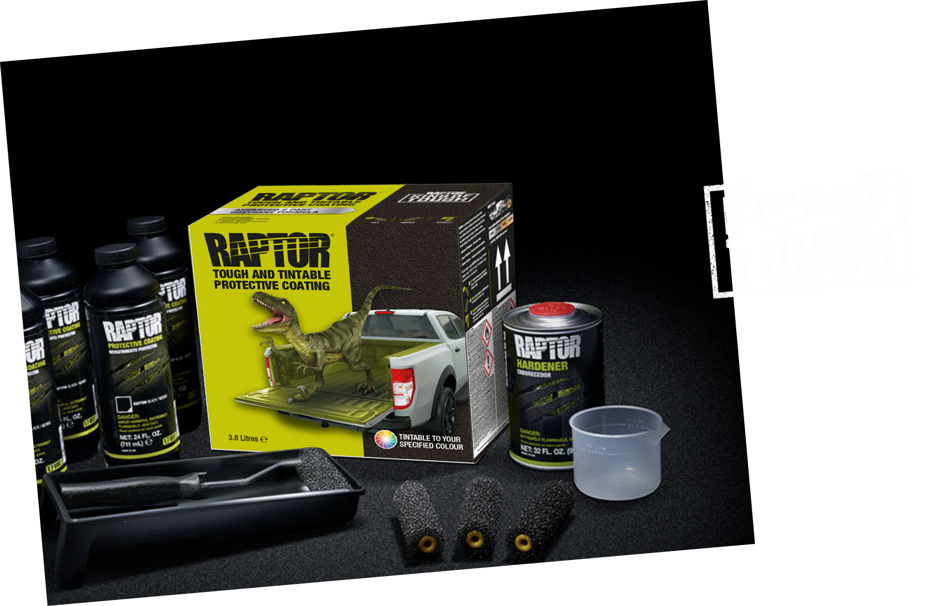 ラプターライナーブラック4本セット Amazon.com: U-Pol Products RAPTOR Black 1.7 Voc Truck Bed